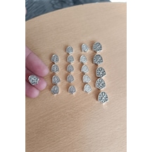 Metal Tesbih Üçgeni - Tesbih Birleştirme Üçgen 10 Adet Gerçek Metal Aparat