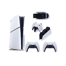 Sony Playstation 5 Slim CD'Lİ Edition + 2 Dualsense + Şarj İstasyonu + PS5 Kamera Oyun Konsolu (İthalatçı Garantili)
