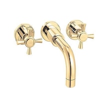 Eca Quadrille Aplike Lavabo Bataryası Altın 4932