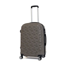 Reymond Luggage Piramit Desen ABS Seyahat Valizi, Canyon Serisi,  Taş - Orta Boy Taş