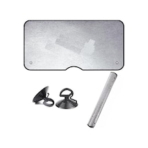 Ön Cam Güneşlik, Metalize Kumaş, 130x65 Cm, Vantuzlu, Katlanabilir, İç Dış Kullanım İmkanı, Ekonomik Güneşlik