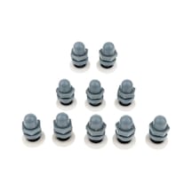 Homyl 10 Adet Tek Sürgülü Duş Kapı Muhafazaları Silindirler Gri