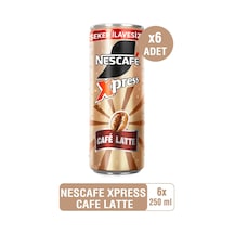 Nescafé Xpress Café Latte Şeker İlavesiz Soğuk Kahve 250ml X12 Espresso