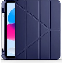 İpad 2022 10.9 10.nesil Kılıf Kalemlikli Mars Tablet Kılıfı - Lacivert Diğer