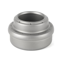 Ti77 Saf Titan Alkollü Ocak, 60ml Kapasite, 43g Ultra Hafif, Kamp Ve Doğa Etkinlikleri İçin Taşınabilir Isıtma Aleti Gri Gri