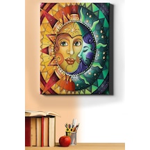 Webstyle Sayılarla Boyama Seti Kasnaklı Güneş Ve Ay 60 X 75 Cm