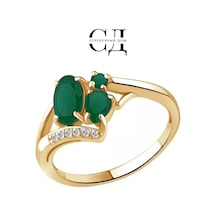 Serebranyj Dom 925 Ayar Gümüş Doğal Akik Yüzük 192446718 Altın