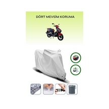 Gri Arka Çanta Ve Kilit Uyumlu Apachi Xrs Uyumlu Motor Brandası