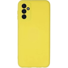 Newface Samsung Galaxy Uyumlu M23 - Kılıf Nano İçi Kadife Silikon - Sarı