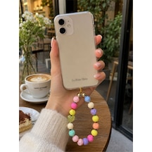 Iconic Pastel Kalpli Telefon Askısı, Boncuklu Telefon Charmı Ve Çanta Aksesuarı