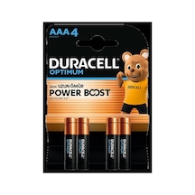Duracell Optimum Powerboost Aaa İnce Kalem Pil 4'lü - 5 Adet Tarı Beyaz