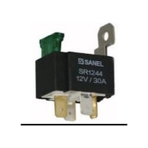Sanel 12 V 30 A Sigortalı Mini Röle 4 Uçlu