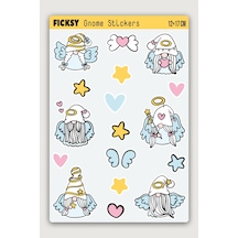 Sevimli Peri Cücesi Sticker Seti - 17 Adet Etiket Çıkartma Diğer