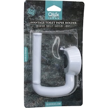 Qlux L-00107 Avantage Tuvalet Kağıtlık Beyaz Plastik Yapışkanlı - Vidalı Montaj 4741 Akuamarin