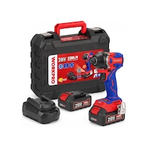 Workpro Wp390108 20volt 4.0ah. Li-ion 230nm Çift Akü Kömürsüz Profesyonel Şarjlı Darbeli Tornavida