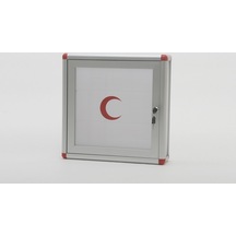 Kare Ecza Dolabı 45 Cm Kırmızı Köşe