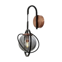 Ap-60291-1bsy Siyah Boyalı Aplik E14 Metal Cam 22x24cm 10 Parça Siyah