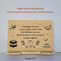 Münzevi Masaüstü Ahşap Rahle/tablet/kitap Tutucu-model037