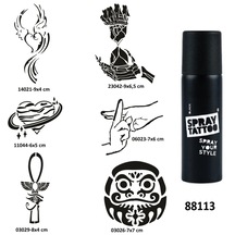 Mistik Zaman Spray Tattoo Geçici Dövme Yapma Seti Sprey Dövme Kiti