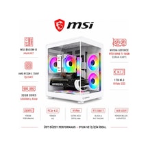 Apphirex CODE X66 R5-7500F 32 GB 1 TB M.2 SSD 16 GB RTX5060Ti W11P Masaüstü Oyuncu Bilgisayarı Beyaz
