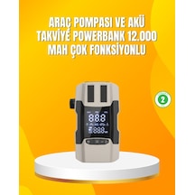 12.000 Mah Akü Takviye Powerbank Dahili Hava Dijital Ekranlı Çok Renkli 12.000 Mah Akü Takviye Powerbank Dahili Hava Dijital Ekranlı Çok Renkli