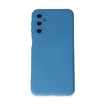 Samsung Galaxy Uyumlu   M34 5g Kılıf Nano İçi Kadife Silikon - Mavi
