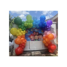 Gökkuşağı Pastel Balon Zinciri 100 Adet Mix