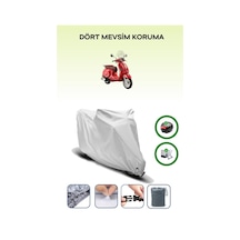 Gri Arka Çanta Ve Kilit Uyumlu Rks Pride 125 Uyumlu Motor Brandası