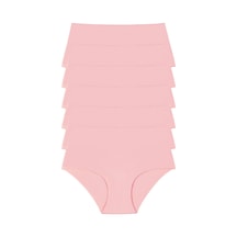Sensu Kadın Yüksek Bel Dikişsiz Seamless Lazer Kesim Külot 6'lı Kts5050 Pembe Pembe