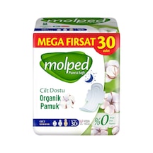 Molped Pure & Soft Gece 30'lu Hijyenik Ped, %100 Yumuşaklık Ve Güven 3'li Ekonomik Paket - 3 Ad Tarı