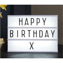 Lightbox A4 Led Işık Işıklı Mesaj Panosu 96 Harf Light Box Pano (440637682)
