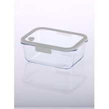Glace Vakumlu Cam Saklama Kabı 1900ml Gri