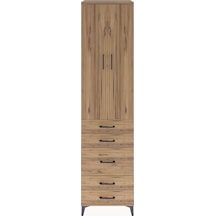 Hyperion Dolap 4 Raflı 5 Çekmeceli 2 Kapaklı 60x44x243 Çam-çam Atlas Çam