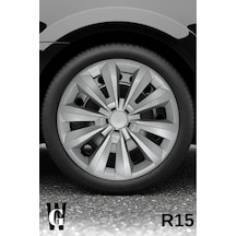 Renault Clio 4 15 İnç Jant Kapağı 4 Adet Gri G109