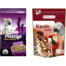 Versele Laga Prestige Loro Parque Avusturalya Papağan Yemi 1 Kg + Exotic Nuts 750 G 2 Li Paket