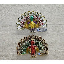 Swaroski Tavuskuşu Magnet Alk3852 Standart