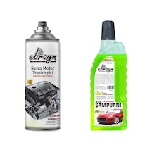 Ebrayn 1 Adet 1 Litre Oto Şampuanı 1 Adet 500ml Motor Temizleyici