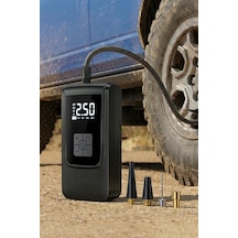 Dijital Ekranlı Şarjlı Araç Hava Kompresörü Ledli Powerbank Lastik Top Yatak Şişirme Pompası 150psi Diğer