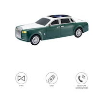 Bluetooth Hoparlör Rolls-royce Görünümlü Araba Led Ekranlı 15w Tws Fm Usb Speaker D82