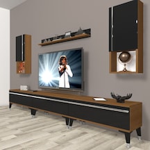 Decoraktiv Eko 270ta Mdf Silver Tv Ünitesi Tv Sehpası Ceviz - Siyah