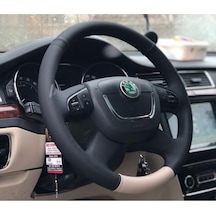 Skoda Süper B  Deri Direksiyon Kılıfı