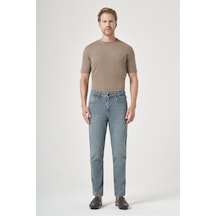İmza Haki 5 Cep Gabardin Slim Fit Pamuklu Denim Jean Kot Pantolon 1023260154