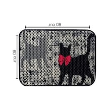 Gri Renkli Kedi Tuvalet Önü Elekli Paspas, 80x60 Cm Ölçülerinde 2li