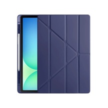 Apple İpad Pro 11 2024 Kılıf Kalemlikli Hugo Tablet Kılıfı - Lacivert - 100