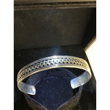 Otantik Tasarım Unisex 925 Ayar Gümüş Işıklı Kutuda Sevgiliye Eşe Babaya Hediye Bileklik