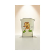 Süngerbob Doğumgünü Etkinlik Parti Temalı Tek Kullanımlık 7 Oz 50 Adet Karton Bardak 1