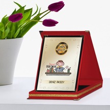 Kişiye Özel Yılın En İyi Anasınıfı Öğretmeni Kırmızı Plaket Ödülü N11.25825