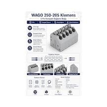 Wago 250-205 Klemens - 5 Pin 3.5mm