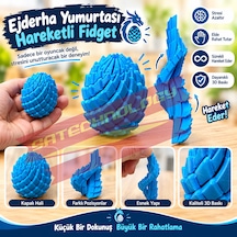 Ejderha Yumurtası Hareketli Dragon Egg Fidget Stres Turkuaz