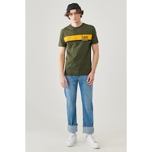 Regular Fit Normal Kesim Bisiklet Yaka Haki Tişört L211918801 Haki